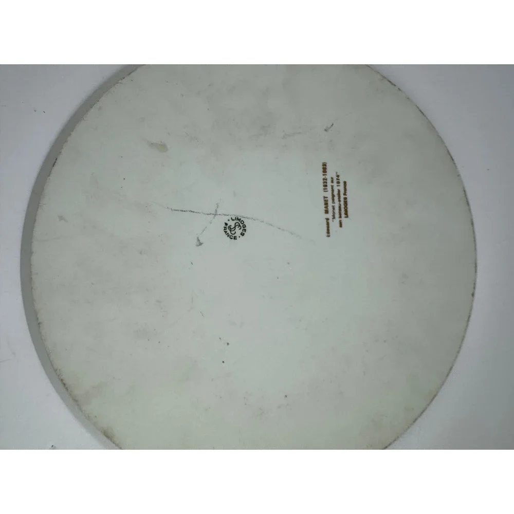 Limoges France Edouard Manet Monet Painting on His Studio Boat Collector Plate